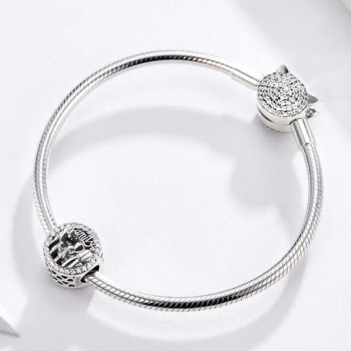 My Family 925 Silver Charm - White