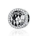 My Family 925 Silver Charm - White