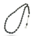 Natural Yusr Rosary inlaid with silver 33Beads - Multi Color - Rosary