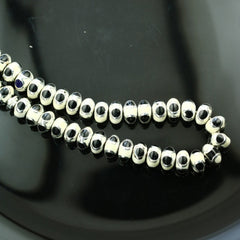 Natural Yusr Rosary inlaid with silver and Ivory, 99 Beads - fathyibrahim