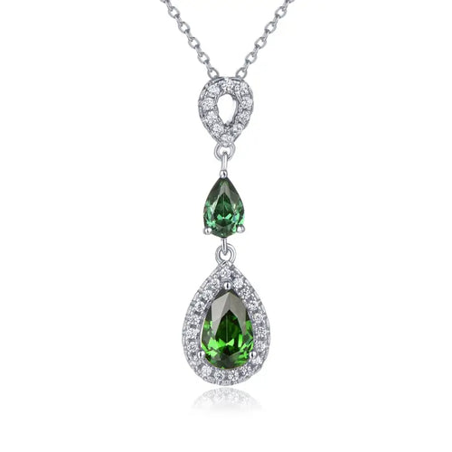 Necklace 925 Sterling Silver With a teardrop design