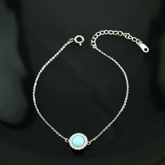 Opal 925 Silver Bracelet - fathyibrahim