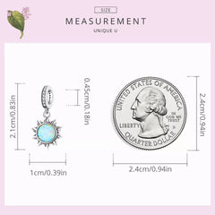 Opal Sun 925 Silver Charm - fathyibrahim
