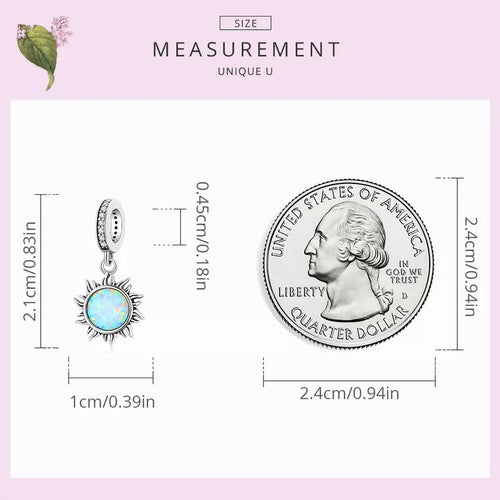 Opal Sun 925 Silver Charm - fathyibrahim