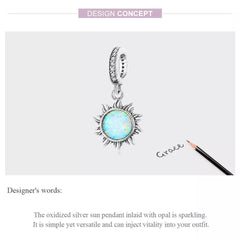 Opal Sun 925 Silver Charm - fathyibrahim