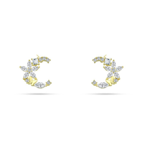 Open earring in the shape of the letter "C" - 925 sterling silver - fathyibrahim