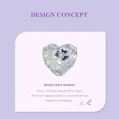 Pancy Flower 925 Silver Charm - White