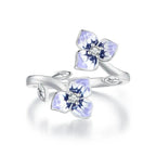 Pansy 925 Sterling Silver Ring - Multi Color