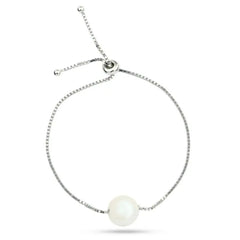 Pearl 925 Silver Bracelet - White