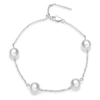Pearl 925 Silver Bracelet - White - Bracelets