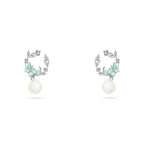Pearls Earring with Sparkling Zircon - 925 sterling silver - fathyibrahim