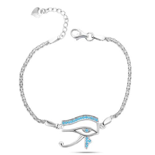 Pharaonic 925 Silver Bracelet - Turquoise - Turquoise - Bracelets