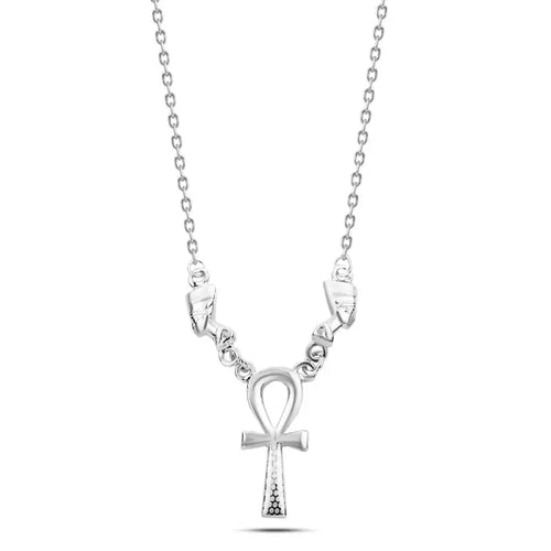 Pharaonic 925 Silver Necklace - NECKLACES