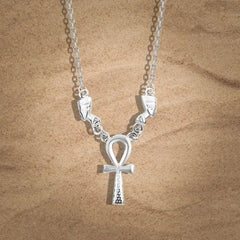 Pharaonic 925 Silver Necklace - NECKLACES