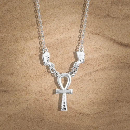 Pharaonic 925 Silver Necklace - NECKLACES