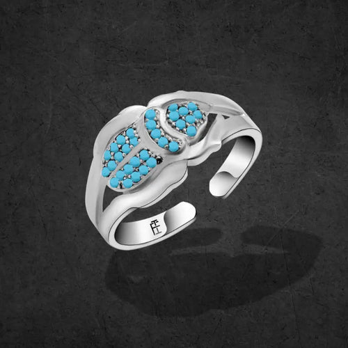 Pharaonic Scarab 925 Silver Ring