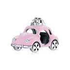 Pink Car Charm - 925 Sterling Silver - fathyibrahim
