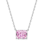 Pink Ice Crushed 925 Silver Necklace - Pink