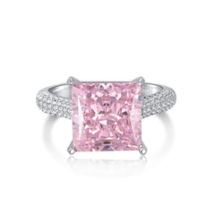 Pink Ice Crushed 925 Silver Ring - fathyibrahim