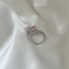 Pink Ice Crushed 925 Silver Ring - fathyibrahim