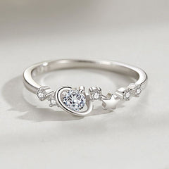 Planet and Stars 925 Silver Ring - fathyibrahim