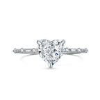 Radiant Heart - 925 Silver Ring - Transparent / 8 - Rings
