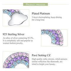 Rainbow 925 Silver Earring - fathyibrahim