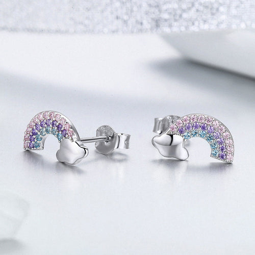 Rainbow 925 Silver Earring - fathyibrahim