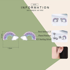 Rainbow 925 Silver Earring - fathyibrahim