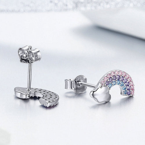 Rainbow 925 Silver Earring - fathyibrahim
