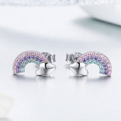 Rainbow 925 Silver Earring - fathyibrahim