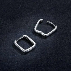 Rectangle 925 Silver Earring