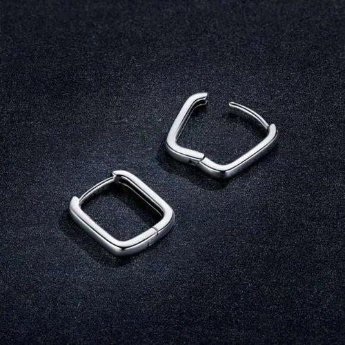 Rectangle 925 Silver Earring