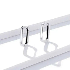 Rectangle 925 Silver Earring