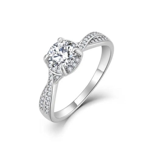 Ring With A Delicate Design 925 Silver - Rings