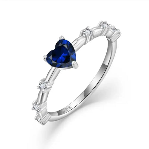 Ring With A Delicate Heart Design 925 Silver - Rings