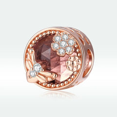 Rose Gold Secret Garden 925 Silver Charm - fathyibrahim