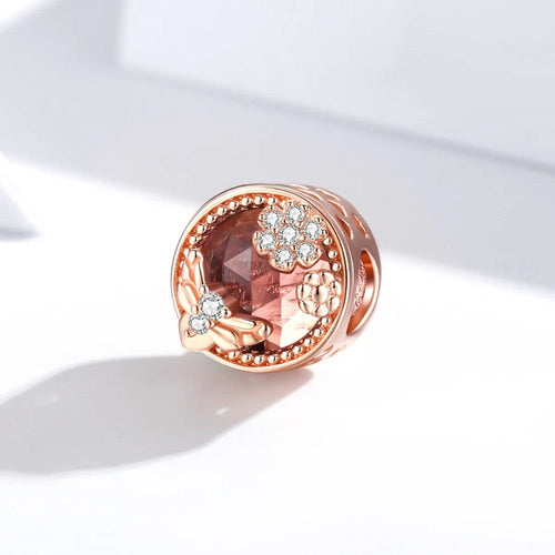 Rose Gold Secret Garden 925 Silver Charm - fathyibrahim