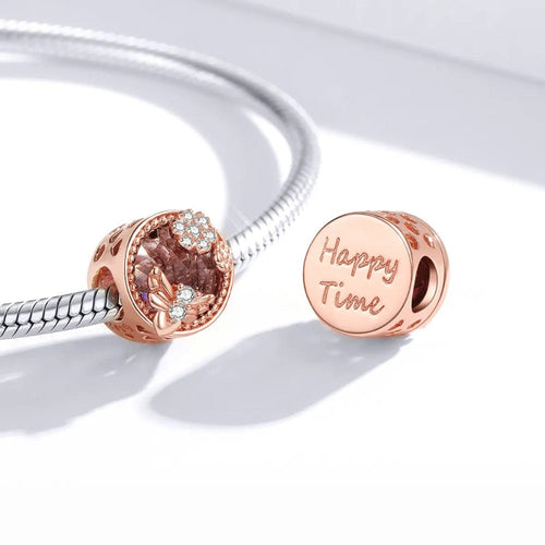 Rose Gold Secret Garden 925 Silver Charm - fathyibrahim