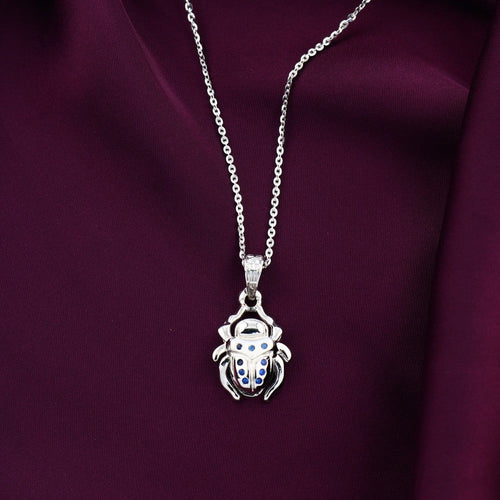 Scarab 925 Silver Necklace - fathyibrahim