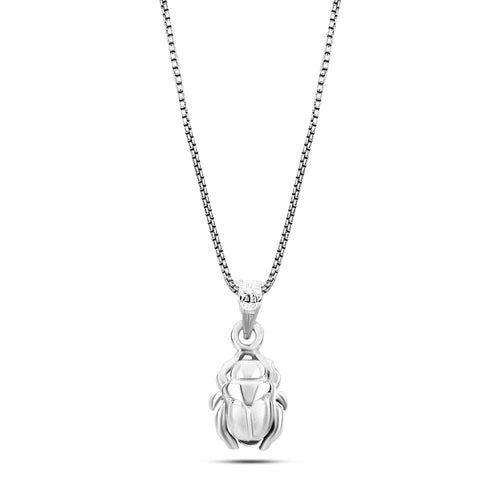 Scarab 925 Silver Necklace - fathyibrahim