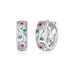 Secret Garden 925 Silver Earrings - Multi Color
