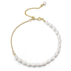 Shell Pearls 925 Silver Bracelet - fathyibrahim