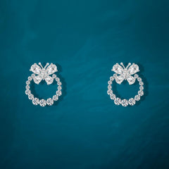 Shiny Butterfly Earring - 925 Sterling Silver - fathyibrahim