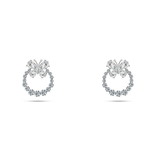 Shiny Butterfly Earring - 925 Sterling Silver - fathyibrahim