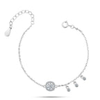 Shiny Zircon 925 Silver Bracelet - fathyibrahim