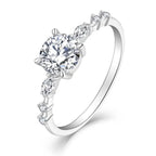 Shiny Zircon 925 Silver Ring - Rings