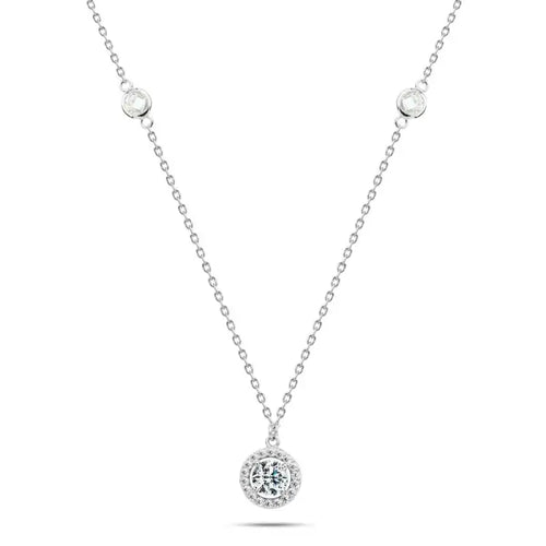Shiny Zircon 925 Silver Set - Sets