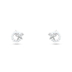 Shiny Zircon and Pearl stone Butterfly Earring - 925 sterling silver - fathyibrahim