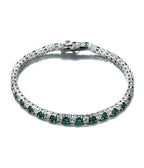 Shiny zircon Bracelet tennis 925 Silver - Multi Color - Bracelets